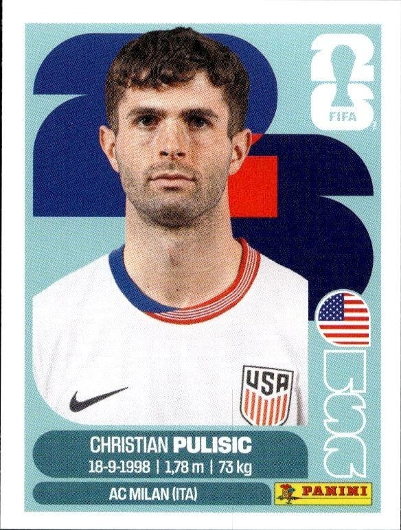 2026 Panini FIFA World Cup Christian Pulisic #USA 16 trading card