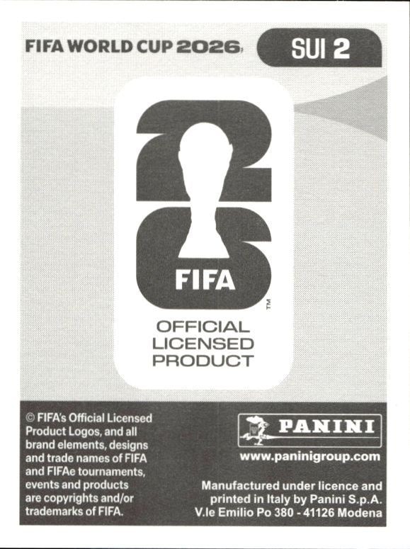 2026 Panini FIFA World Cup Gregor Kobel #SUI 2 soccer trading card back