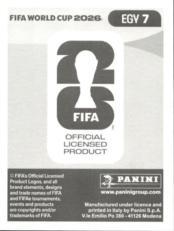 2026 Panini FIFA World Cup Ramy Rabia #EGY 7 soccer trading card back