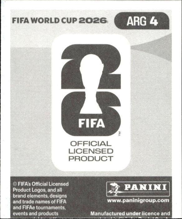 2026 Panini FIFA World Cup Cristian Romero #ARG 4 soccer trading card back