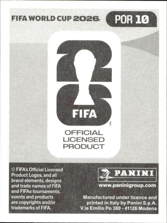 2026 Panini FIFA World Cup Bruno Fernandes #POR 10 soccer trading card back