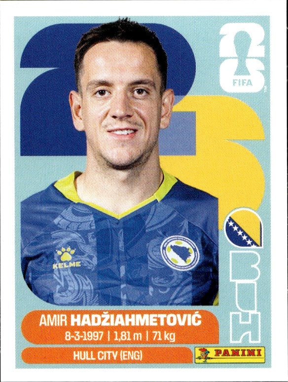 2026 Panini FIFA World Cup Amir Hadžiahmetović #BIH 8 trading card