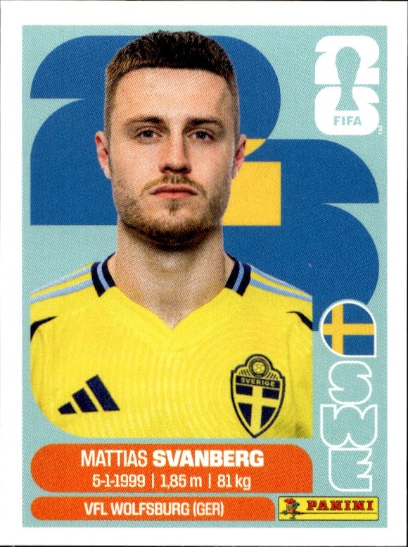2026 Panini FIFA World Cup Mattias Svanberg #SWE 12 trading card