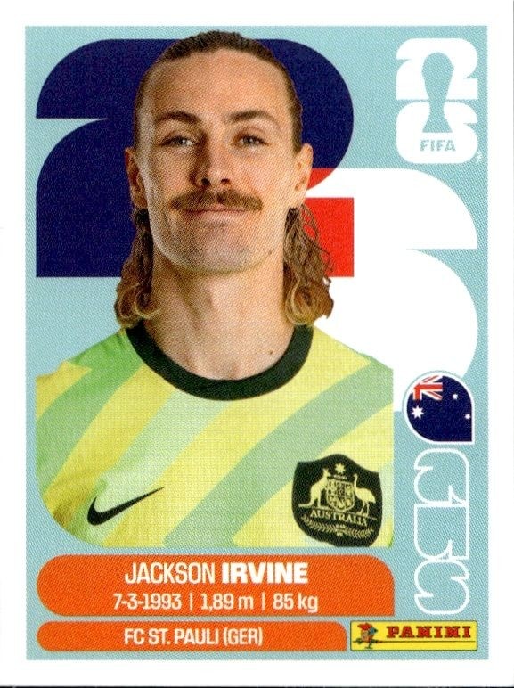 2026 Panini FIFA World Cup Jackson Irvine #AUS 11 trading card