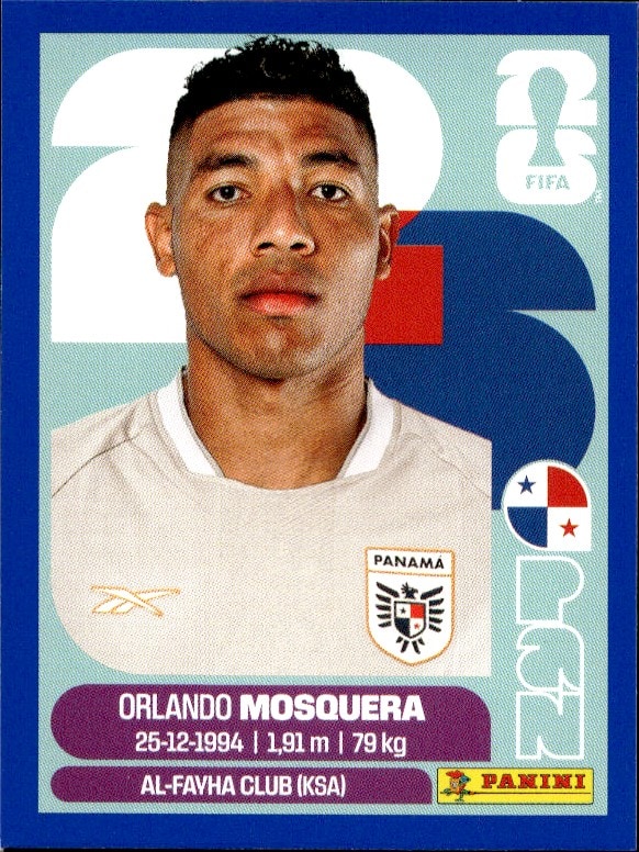2026 Panini FIFA World Cup Orlando Mosquera #PAN 2 trading card