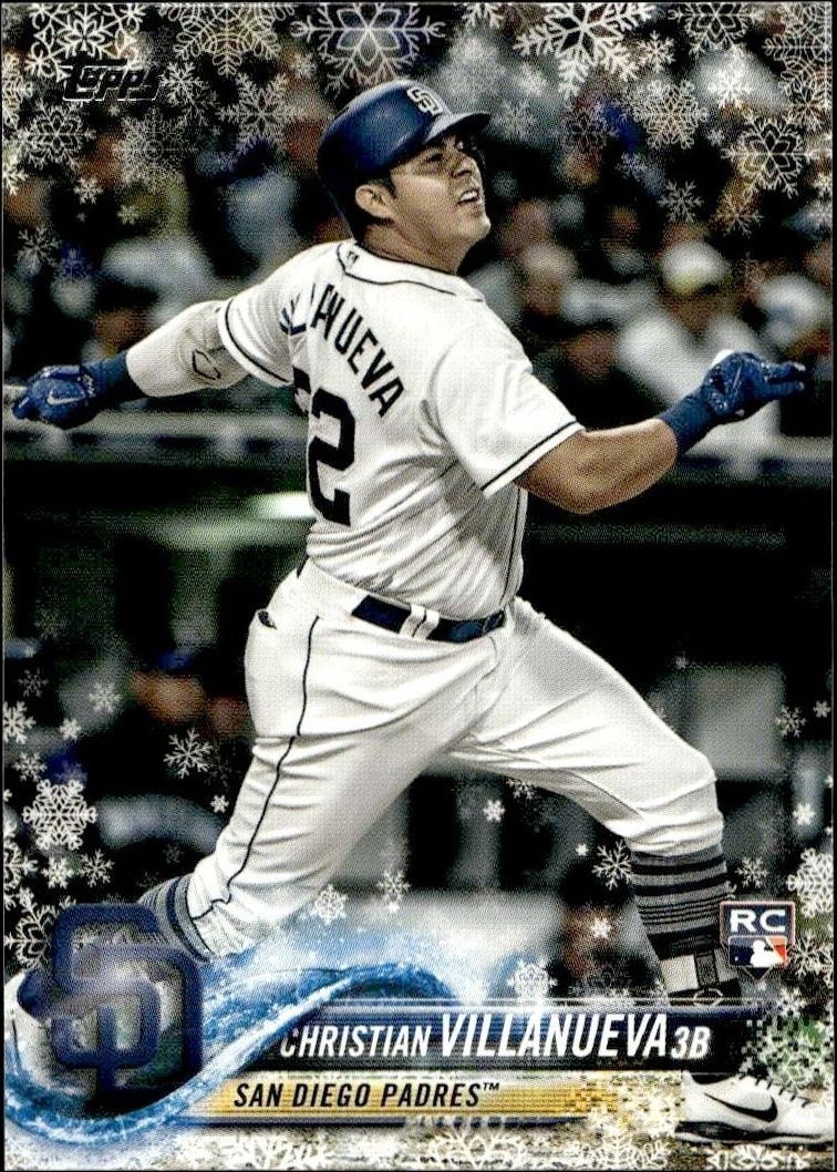 2018 Topps Holiday Christian Villanueva #HMW180 trading card