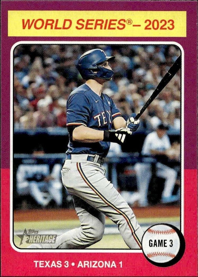 2024 Topps Heritage World Series 2023: Game 3 #463 trading card