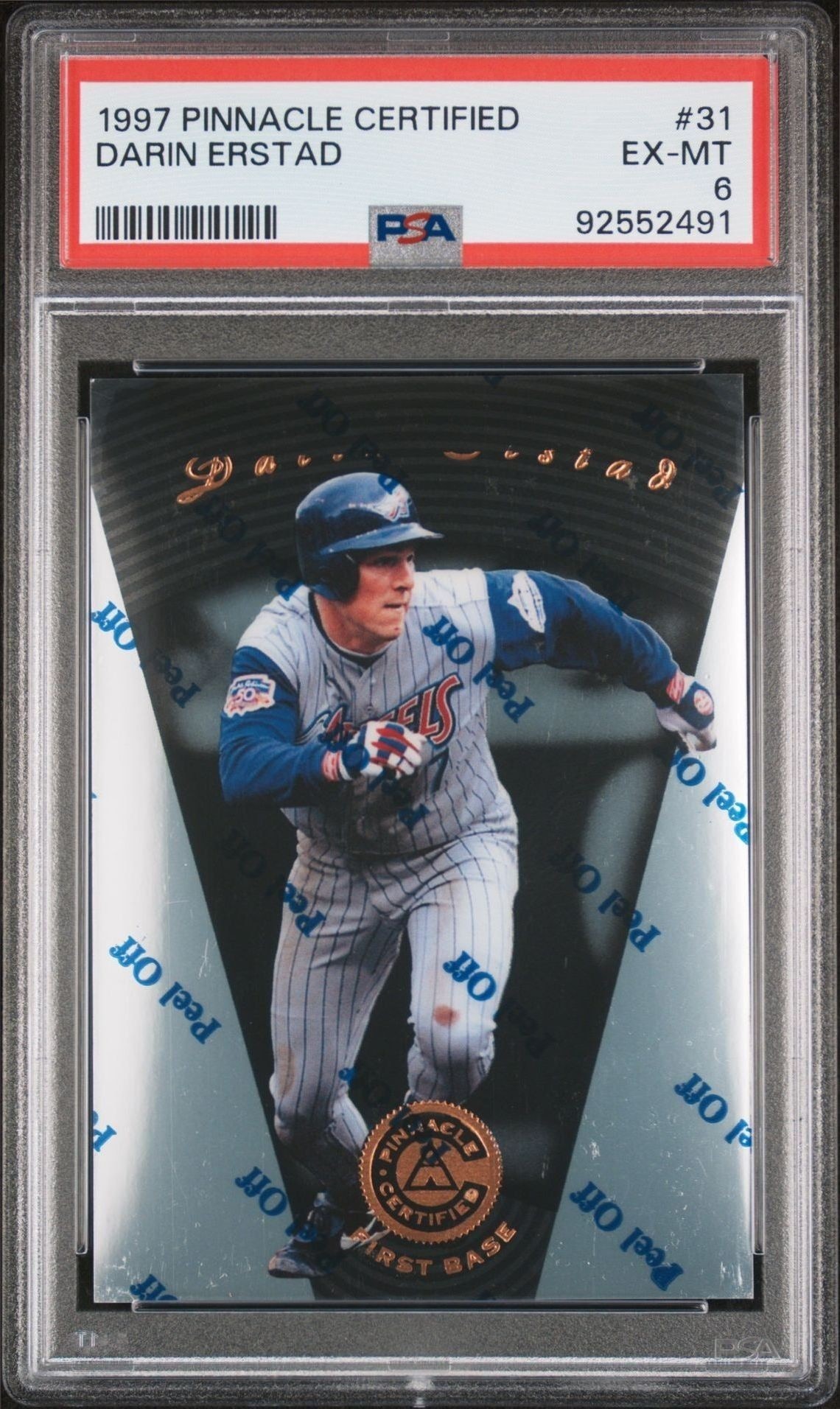 1997 Pinnacle Certified Darin Erstad #31 trading card