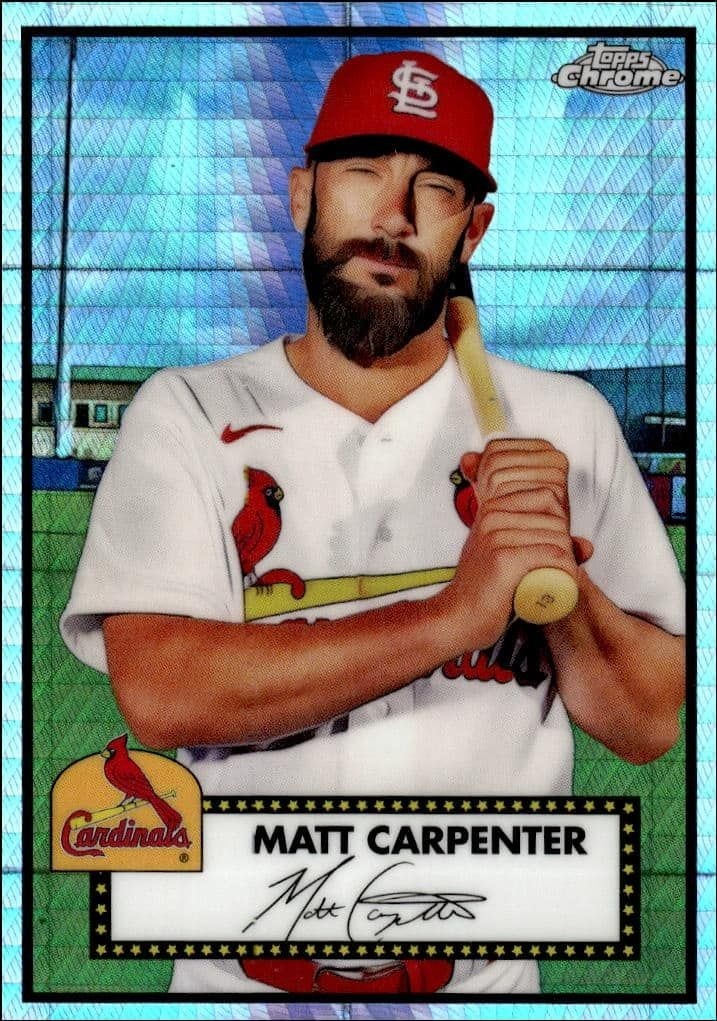 2021 Topps Chrome Platinum Anniversary Matt Carpenter #230 trading card
