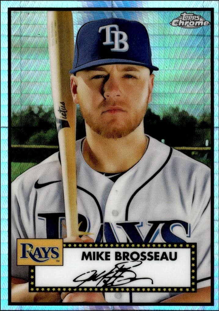 2021 Topps Chrome Platinum Anniversary Mike Brosseau #416 trading card