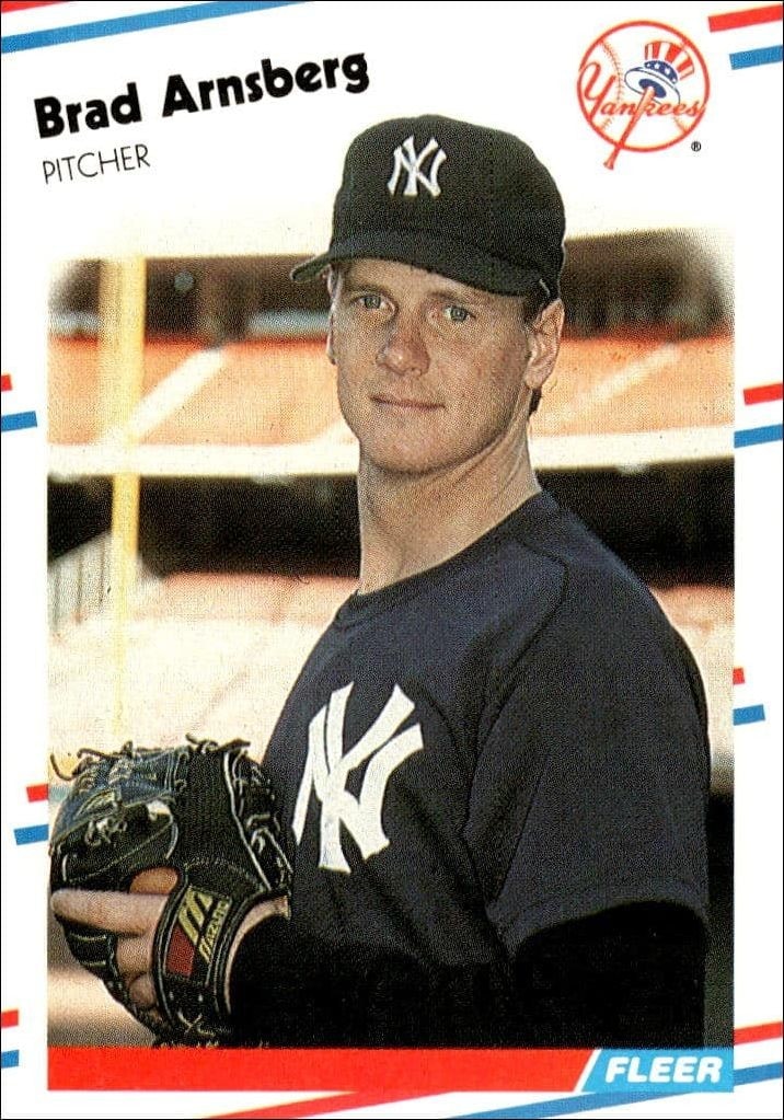 1988 Fleer Brad Arnsberg #202 trading card
