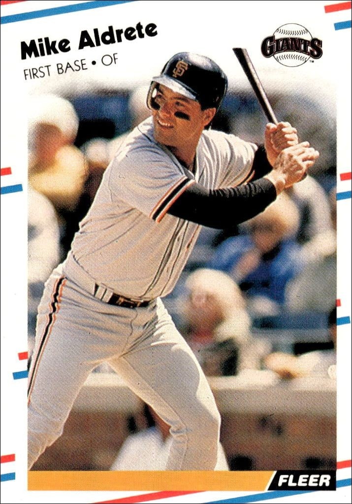 1988 Fleer Mike Aldrete #76 trading card