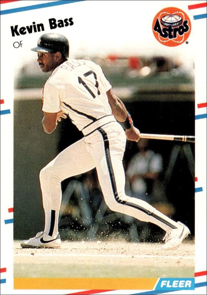 1988 Fleer Kevin Bass #440 trading card
