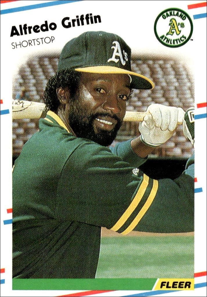 1988 Fleer Alfredo Griffin #280 trading card