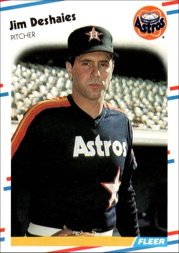 1988 Fleer Jim Deshaies #446 trading card