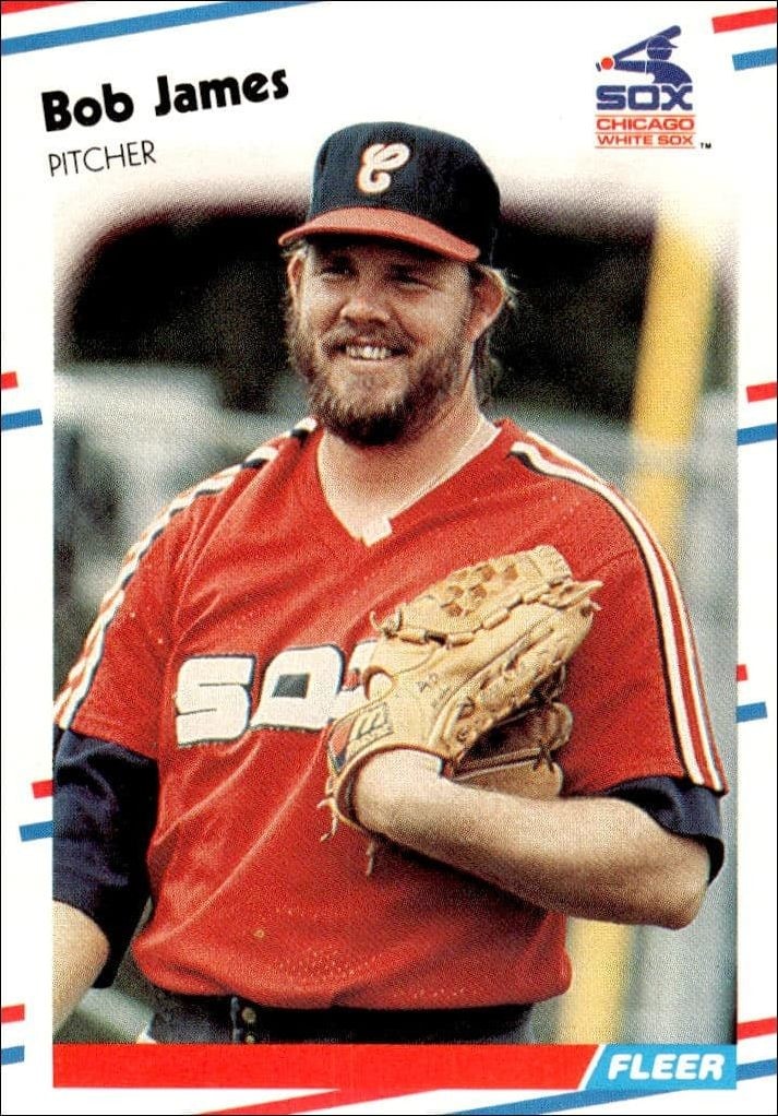 1988 Fleer Bob James #401 trading card