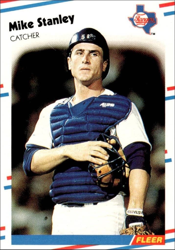 1988 Fleer Mike Stanley #480 trading card