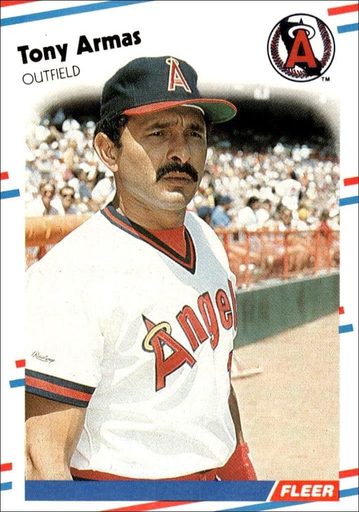 1988 Fleer Tony Armas #484 trading card