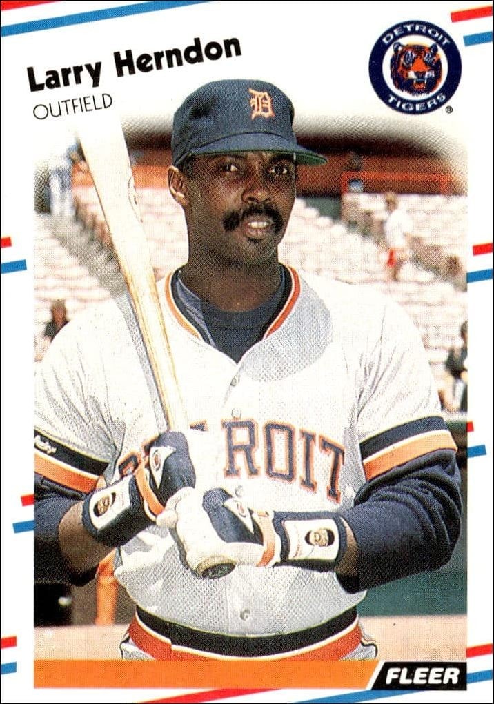 1988 Fleer Larry Herndon #59 trading card