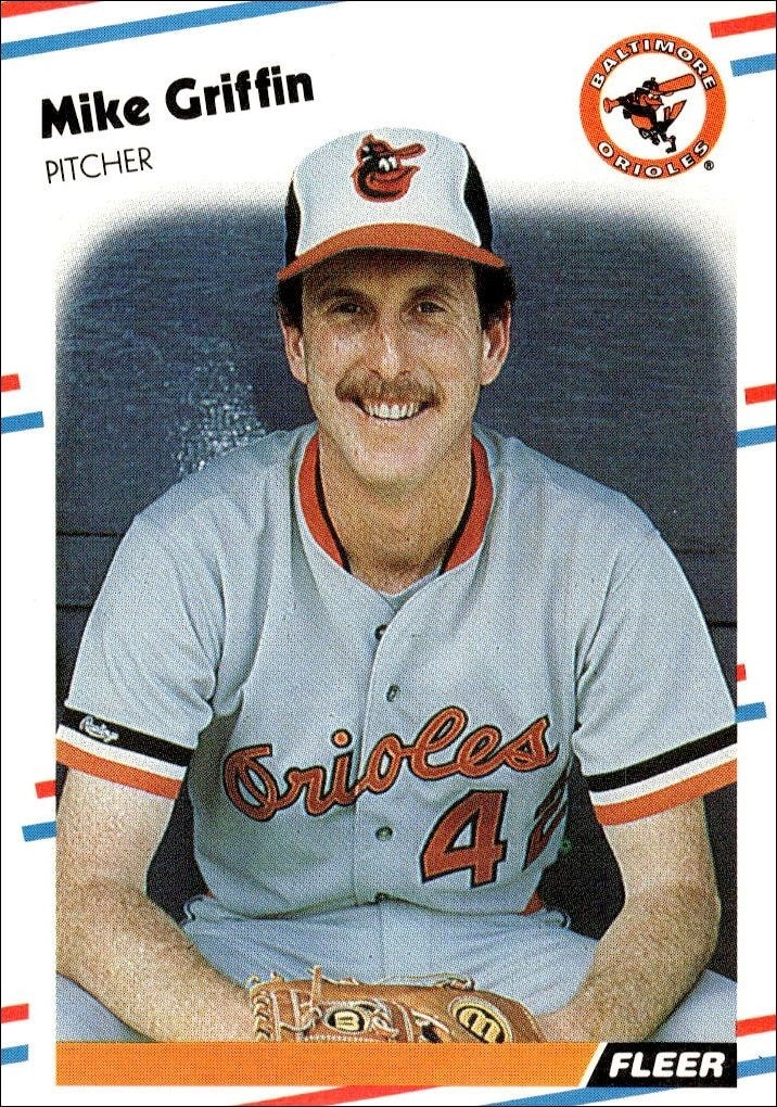 1988 Fleer Mike Griffin #561 trading card