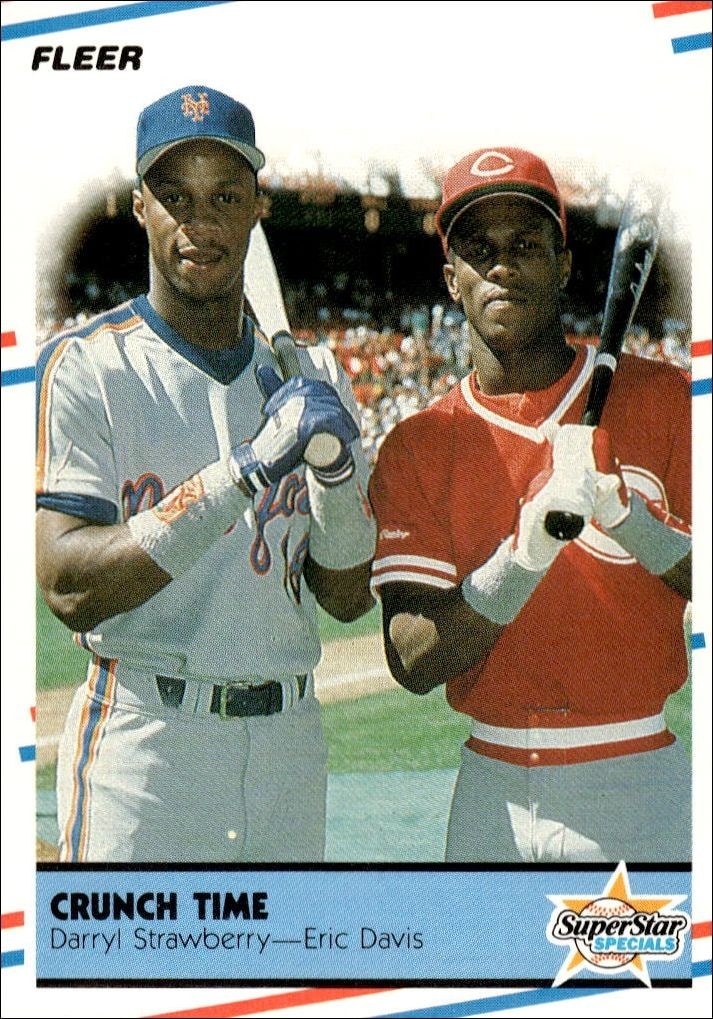 1988 Fleer Darryl Strawberry #637 trading card