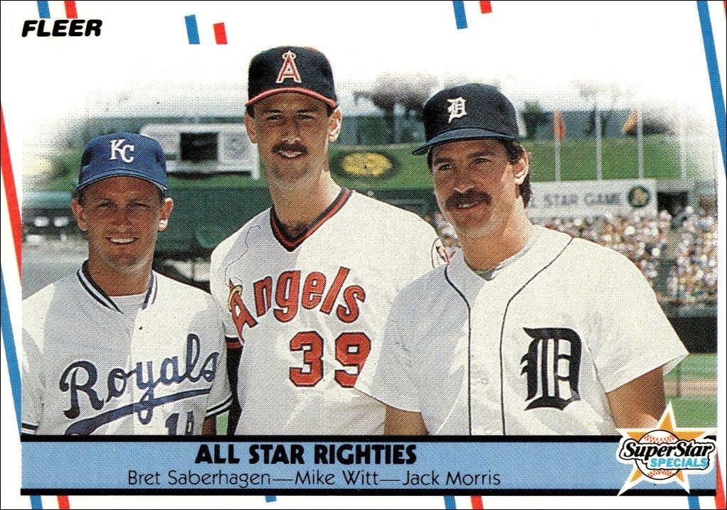 1988 Fleer Bret Saberhagen #626 trading card