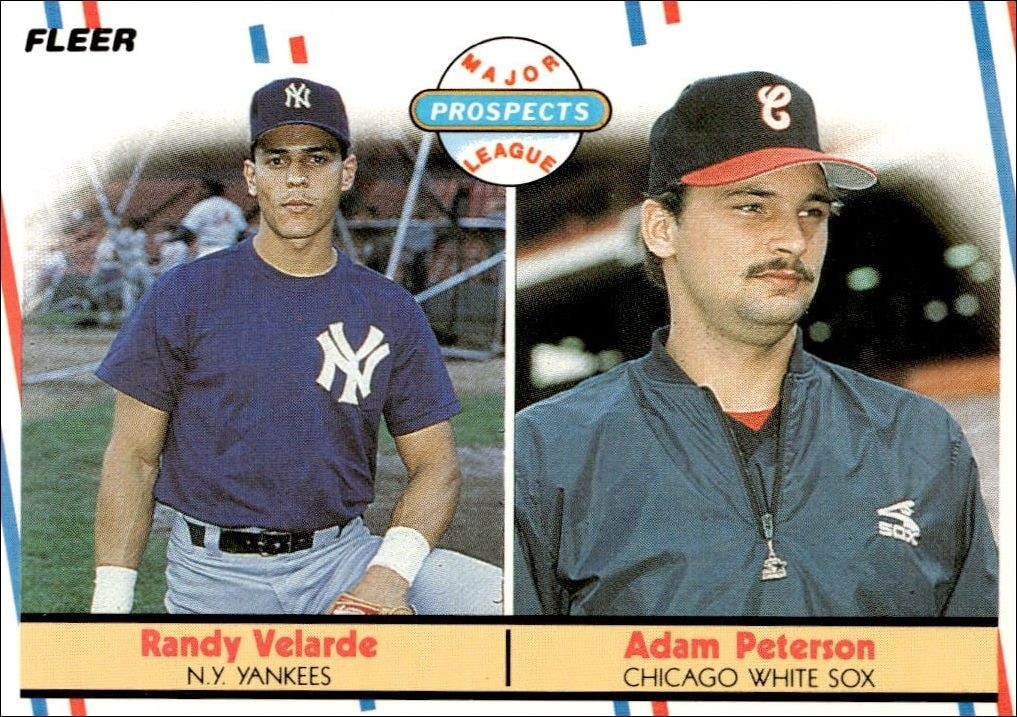 1988 Fleer Randy Velarde #646 trading card