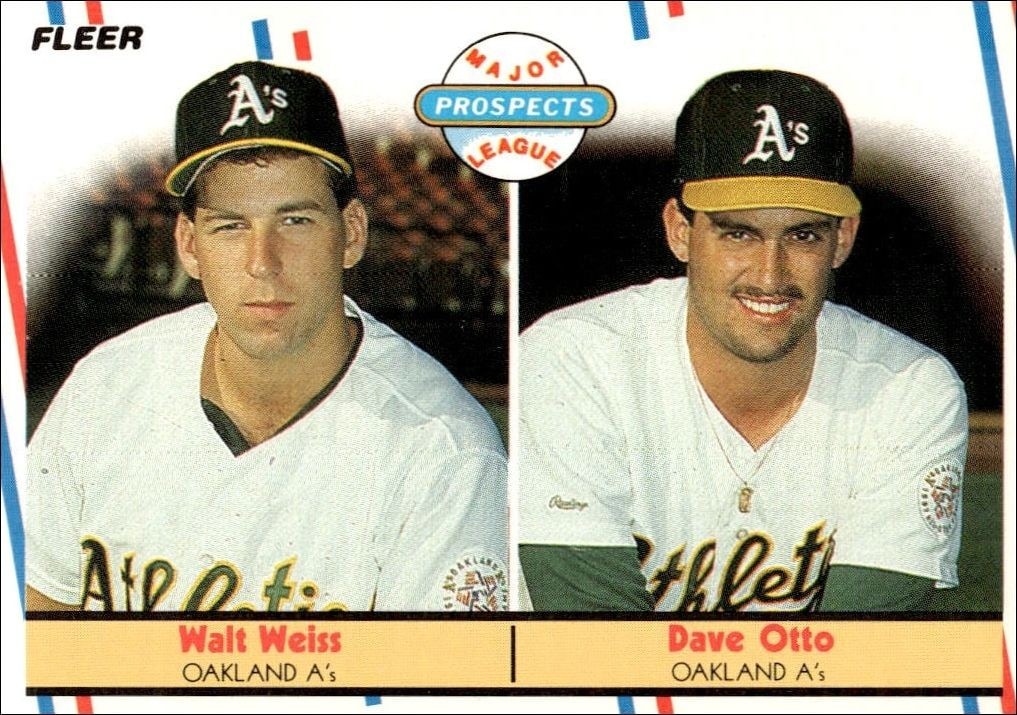 1988 Fleer Walt Weiss #652 trading card