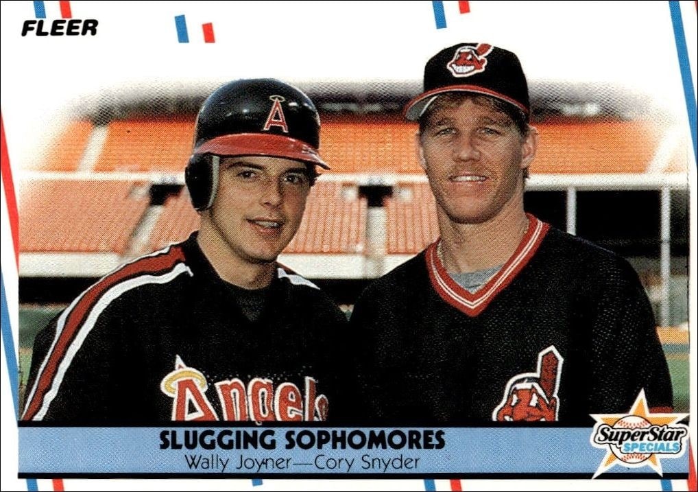 1988 Fleer Wally Joyner #622 trading card