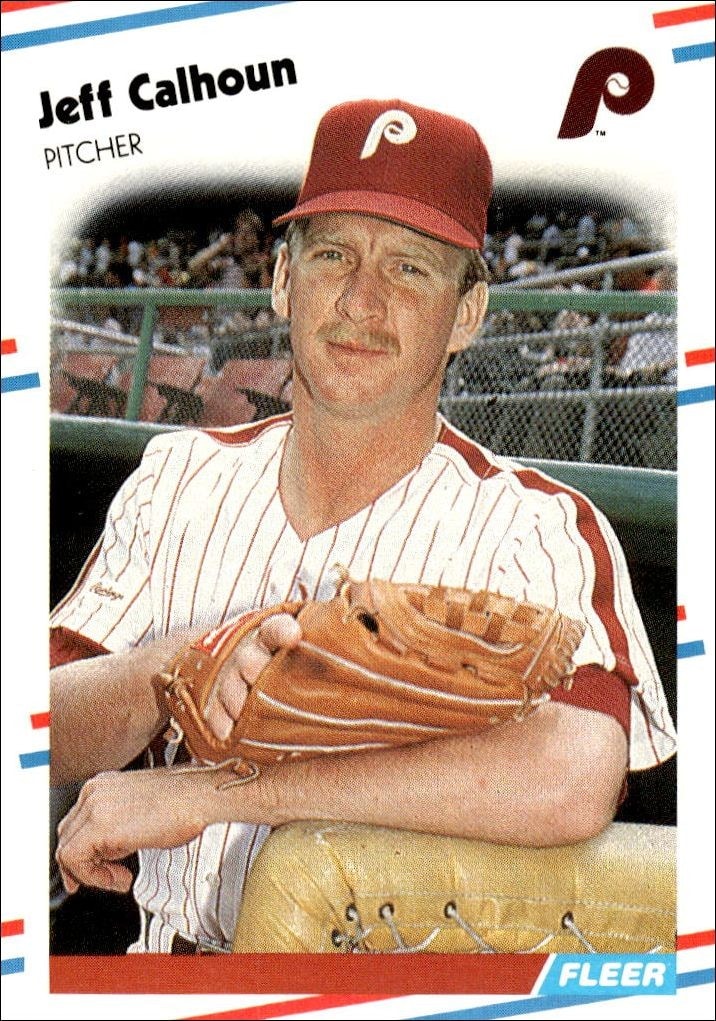 1988 Fleer Jeff Calhoun #299 trading card