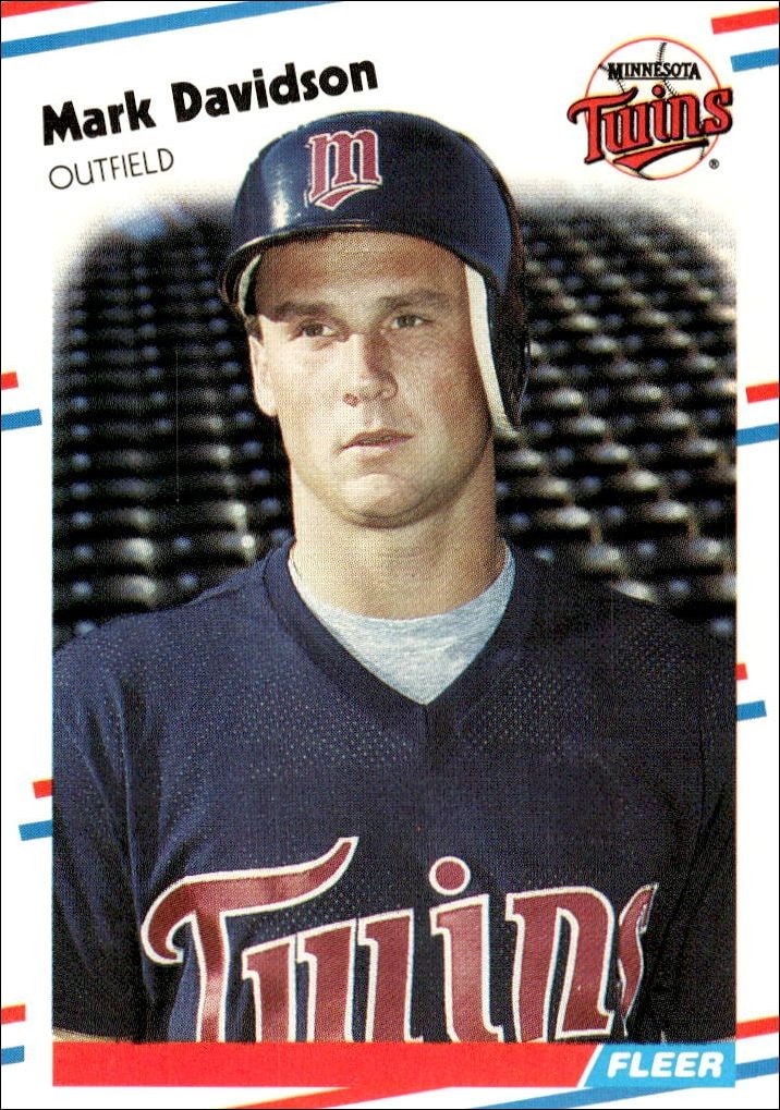1988 Fleer Mark Davidson #8 trading card