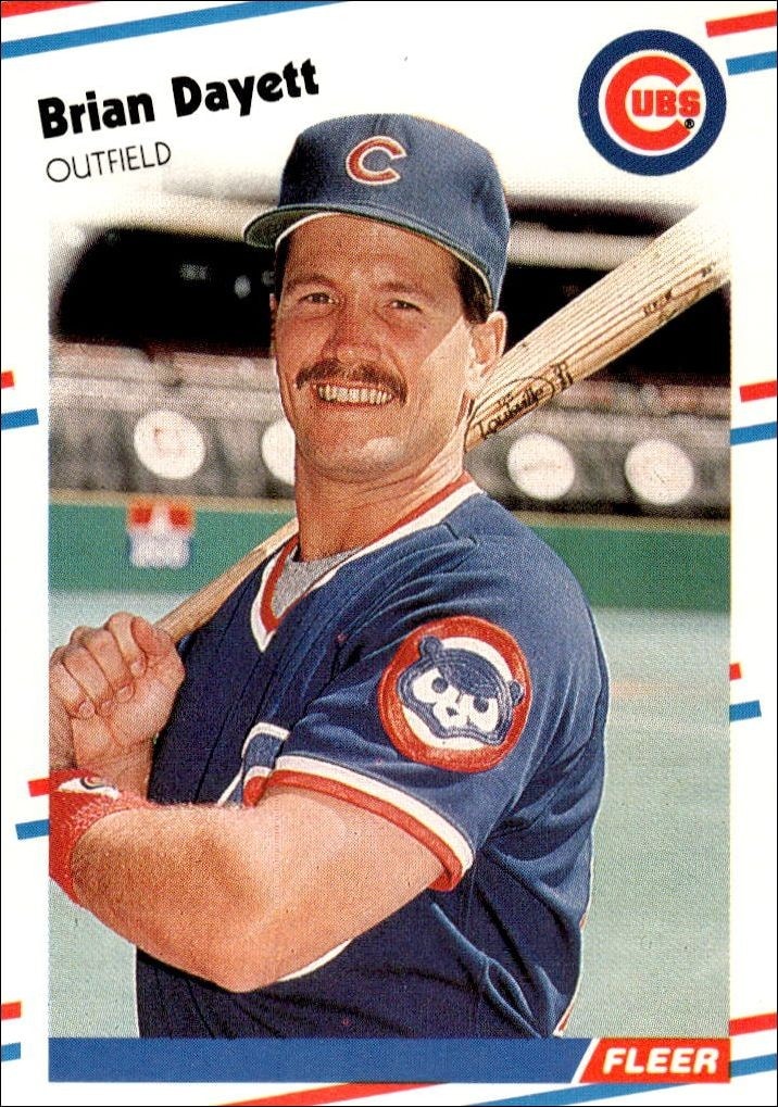 1988 Fleer Brian Dayett #416 trading card