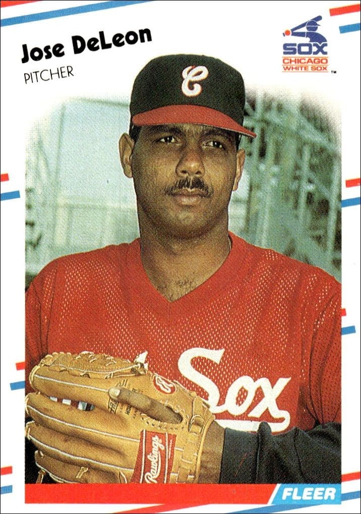 1988 Fleer Jose DeLeon #395 trading card