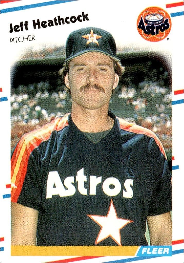 1988 Fleer Jeff Heathcock #450 trading card
