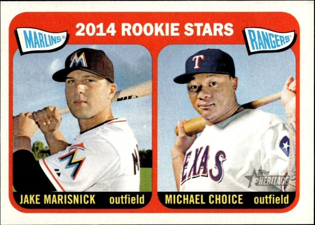 2014 Topps Heritage Michael Choice #361 trading card