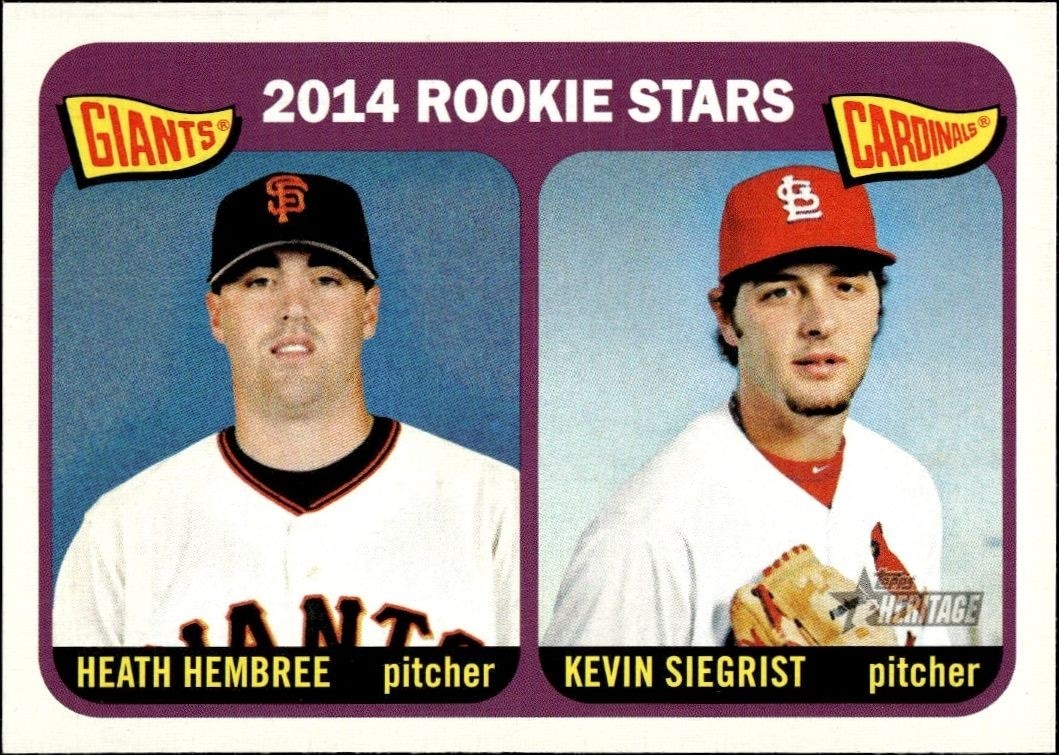 2014 Topps Heritage Kevin Siegrist #282 trading card