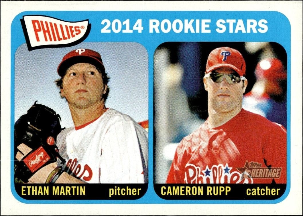 2014 Topps Heritage Ethan Martin #107 trading card