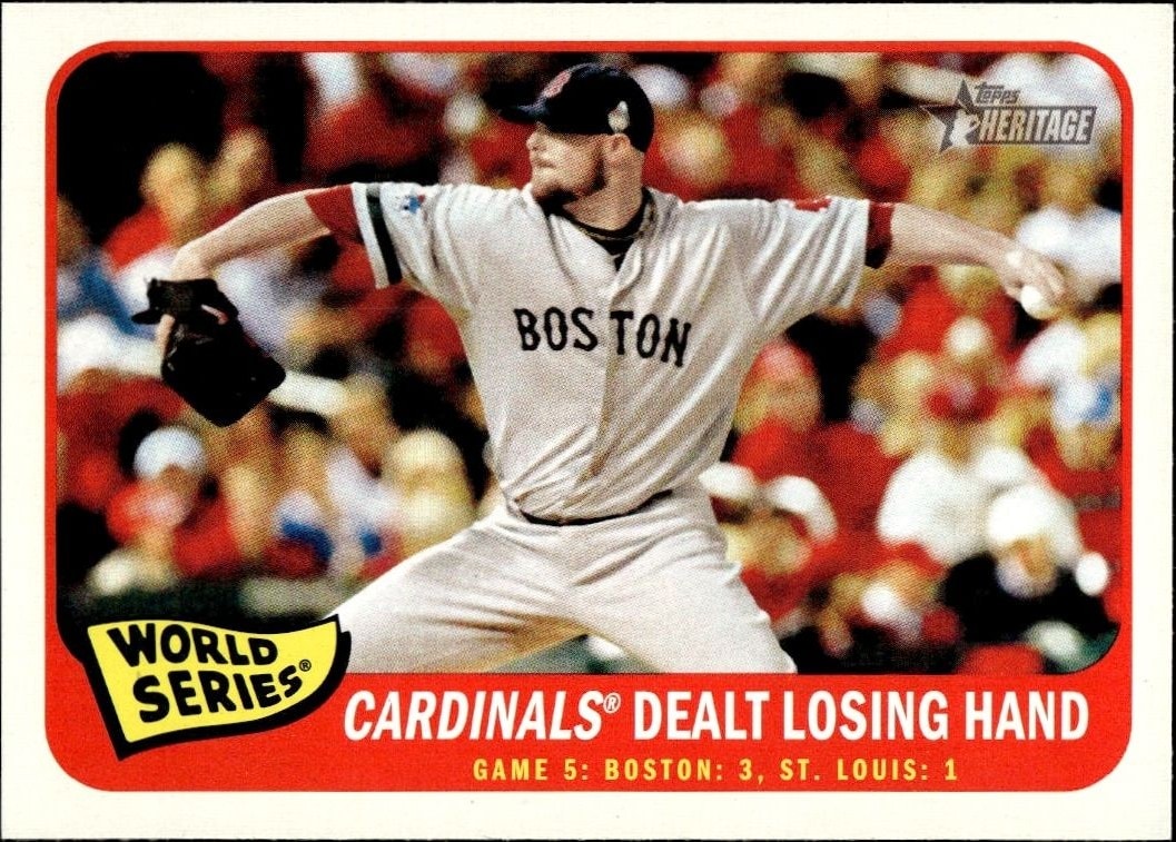 2014 Topps Heritage Jon Lester #136 trading card