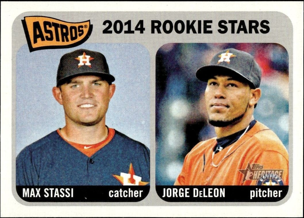 2014 Topps Heritage Jorge Deleon #409 trading card