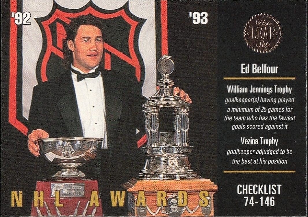 1993-94 Leaf Series 1 Checklist #175 trading card