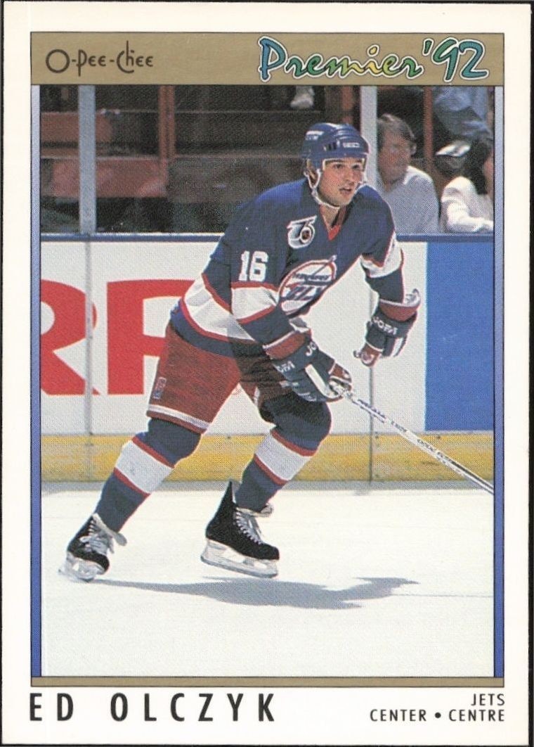 1992-93 O-Pee-Chee Premier Ed Olczyk #196 trading card