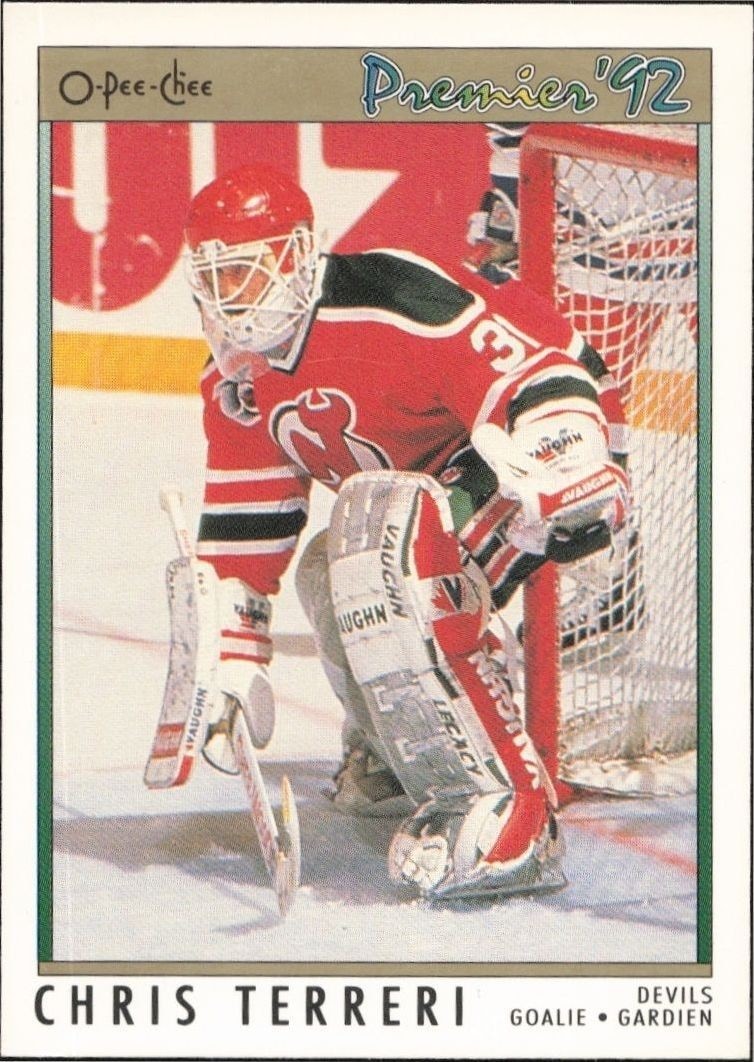 1992-93 O-Pee-Chee Premier Chris Terreri #197 trading card