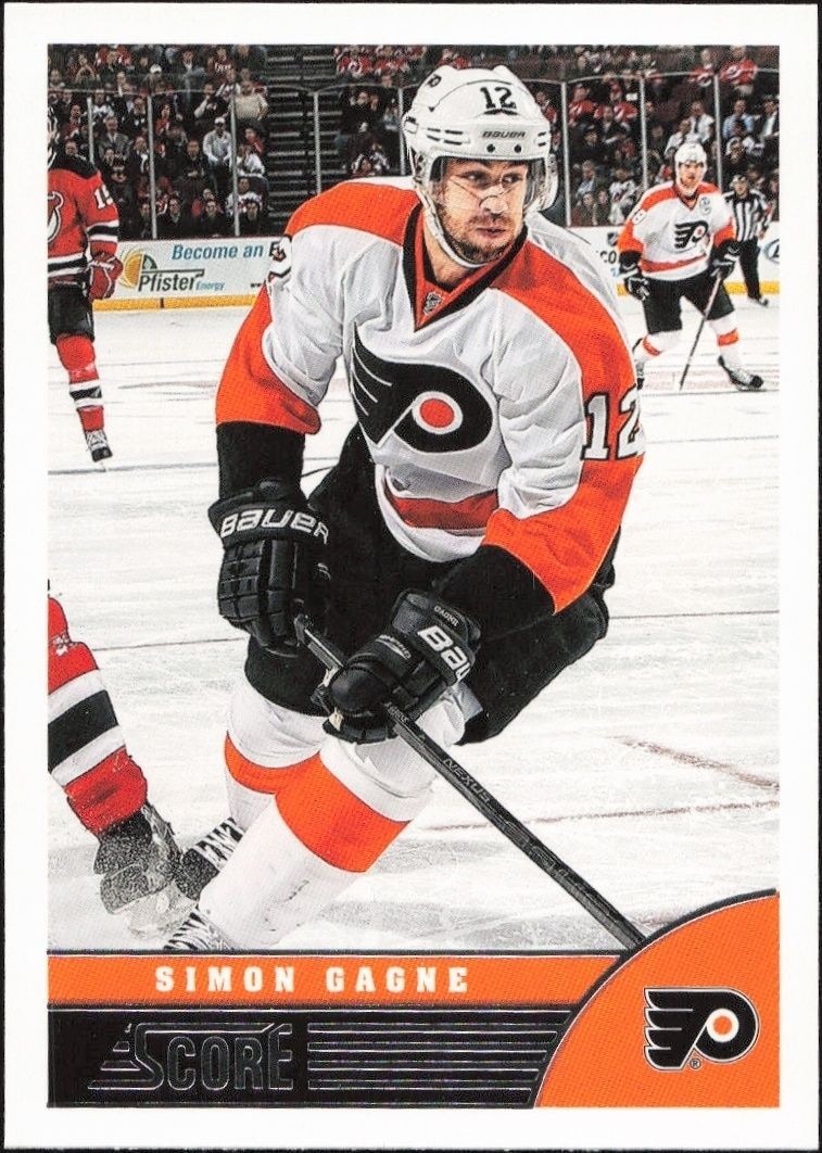 2013-14 Panini Score Simon Gagne #380 trading card