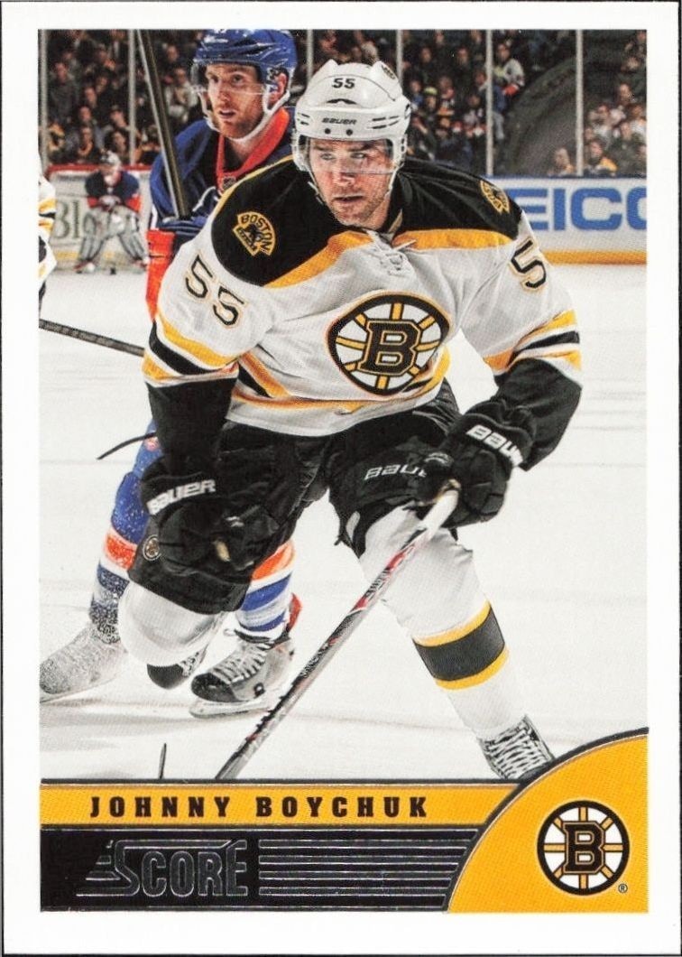 2013-14 Panini Score Johnny Boychuk #33 trading card