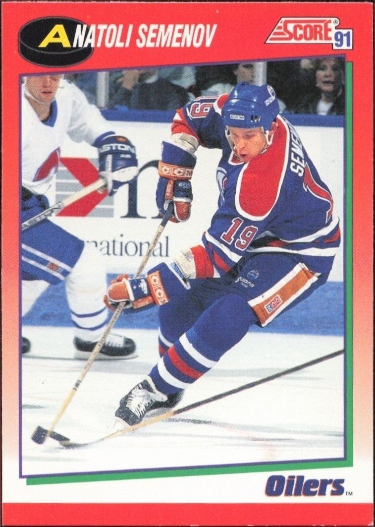 1991-92 Score Canadian English Anatoli Semenov #258 trading card