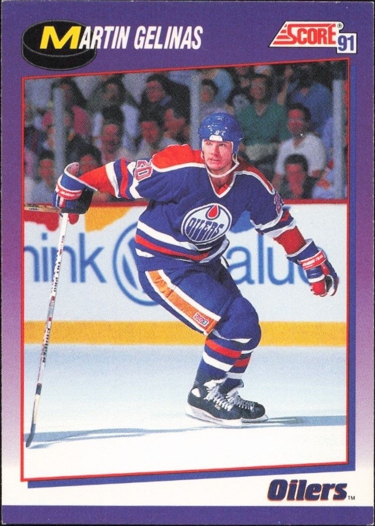 1991-92 Score American Martin Gelinas #159 trading card