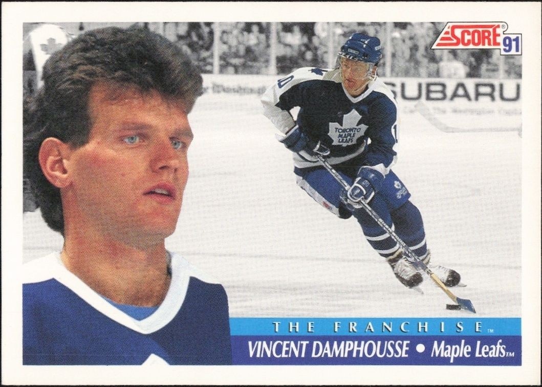 1991-92 Score American Vincent Damphousse #338 trading card