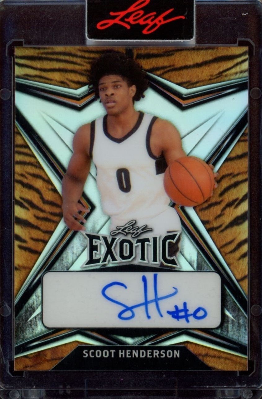 2022-23 Leaf Exotic Scoot Henderson #BA-SH1 trading card