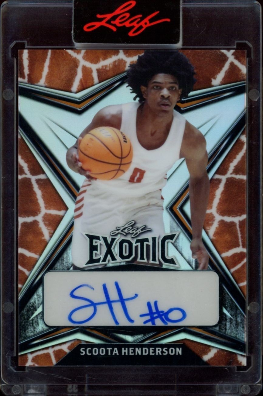 2022-23 Leaf Exotic Scoot Henderson #EA-SH1 trading card