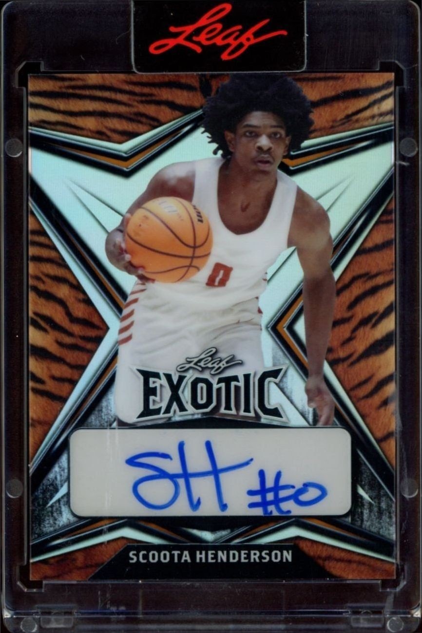 2022-23 Leaf Exotic Scoot Henderson #EA-SH1 trading card